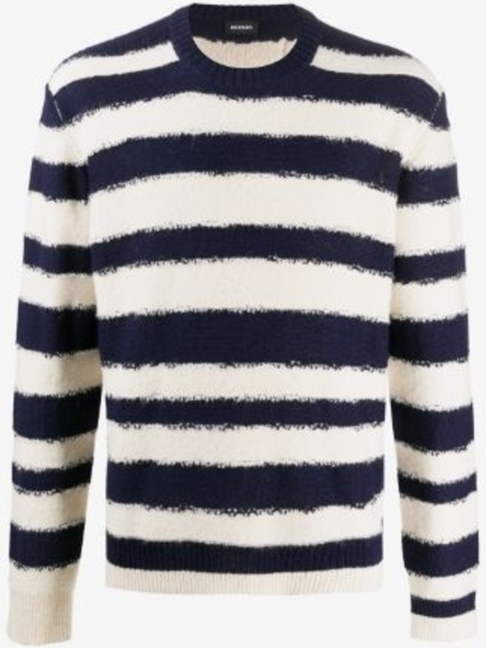 Diesel Striped Wool and Alpaca Crewneck Sweater